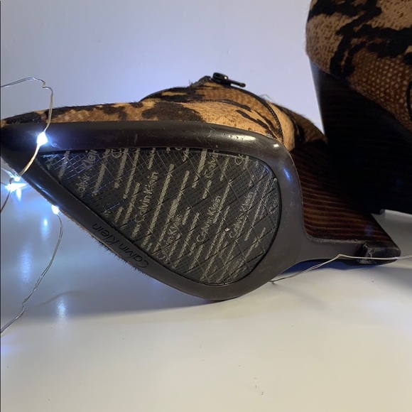 Sexy Calvin Klein Cow Fur Boots - Picture 6 of 8